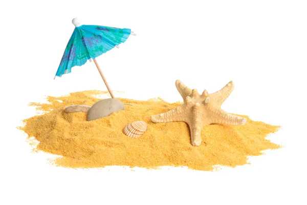 모래와 조개. — 스톡 사진