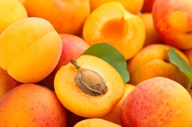 Taze kayısı arka plan.