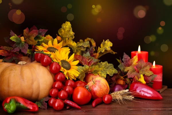 Autumnal fruits and vegetables. — Stock Photo, Image