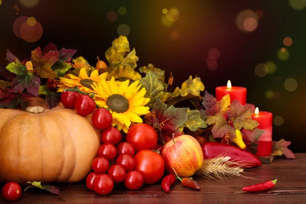 Autumnal fruits and vegetables. — Stock Photo, Image