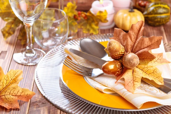 Thanksgiving diner decoratie. — Stockfoto