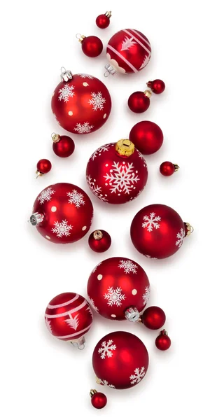 Diferentes bolas de Navidad aisladas sobre fondo blanco . —  Fotos de Stock