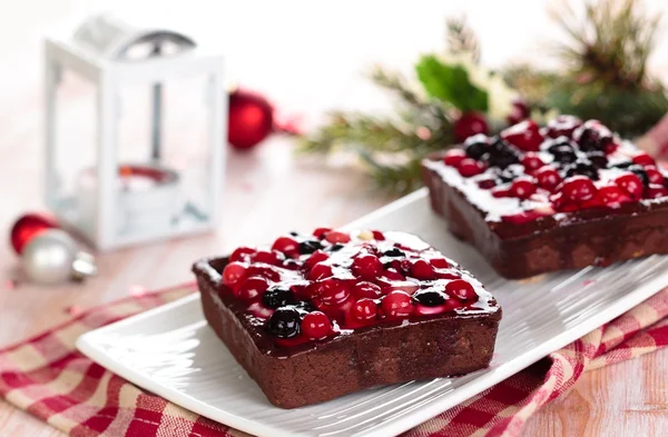 Tarts with berries.