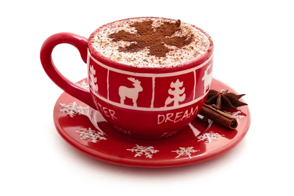 Chocolate caliente para Navidad . Imágenes De Stock Sin Royalties Gratis