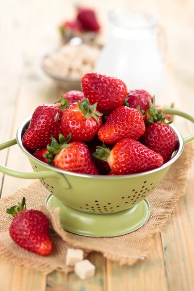 Verse aardbeien. — Stockfoto