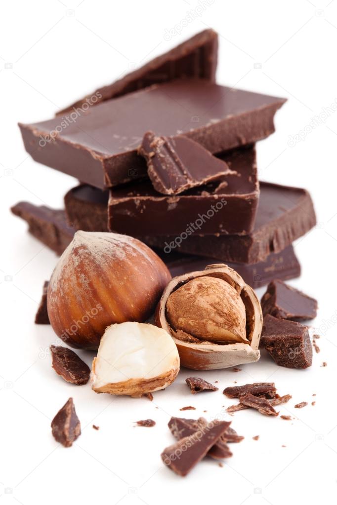 Chocolate and hazelnuts.