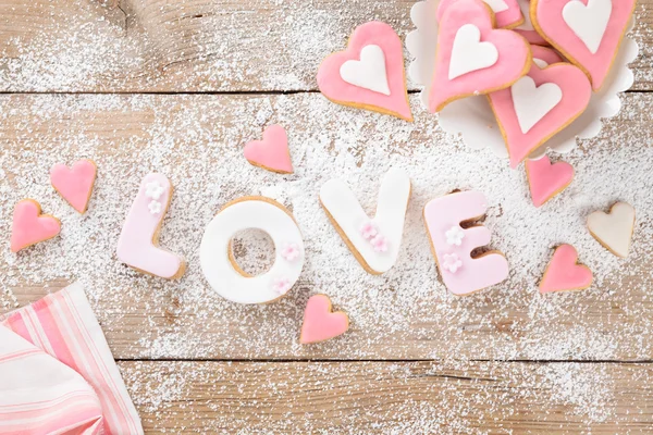 Liefde cookies. — Stockfoto