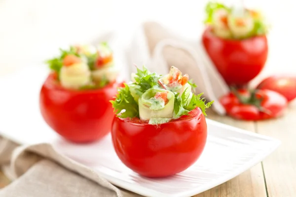 Plněná rajčata. — Stock fotografie