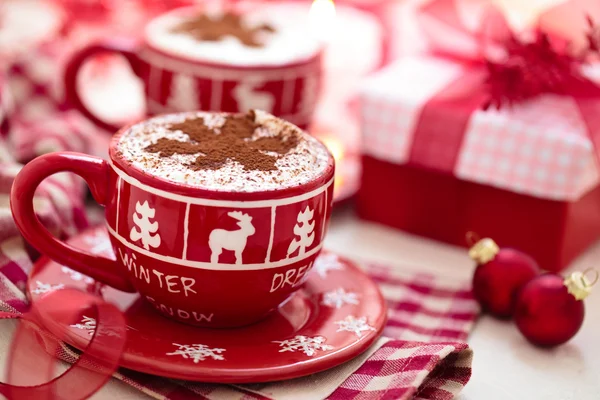 Chocolate quente para o dia de Natal . — Fotografia de Stock