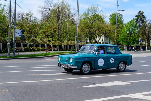 Bucarest Roumanie Avril 2021 Vieux Rétro Bleu Vif Turquoise Roumain — Photo