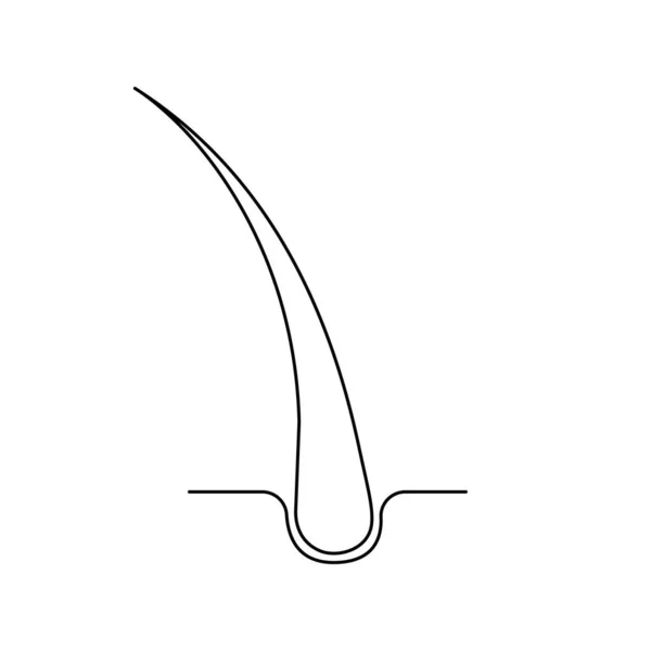 Saç bölünmüş uçları simgesi izole edilmiş vektör sembolü — Stok Vektör