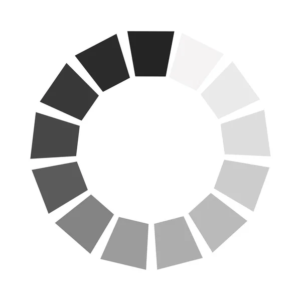 Symbole Laden Kreis Download Symbol Einfachem Stil Vektor Fortschrittsindikator Isoliert — Stockvektor