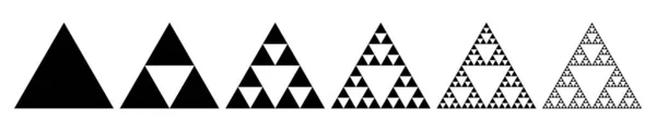 Sierpinski üçgeni evrim adımları