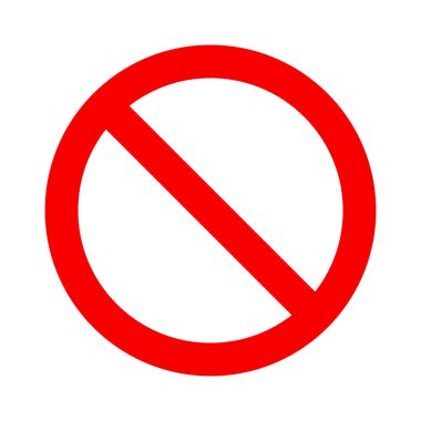 Sembol yok. Yasak işareti
