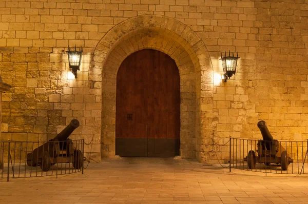 Porta del Palazzo Reale ingresso Almudaina — Foto Stock