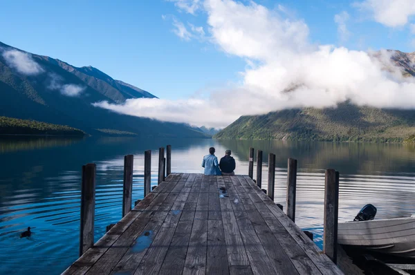 Nelson lakes nationalpark neuseeland — Stockfoto