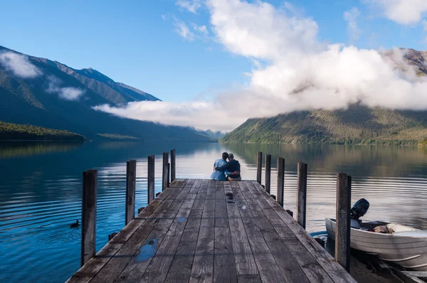 Nelson lakes nationalpark neuseeland — Stockfoto