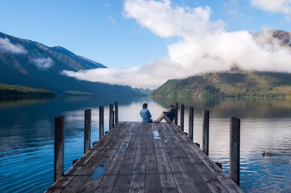 Nelson lakes nationalpark neuseeland — Stockfoto