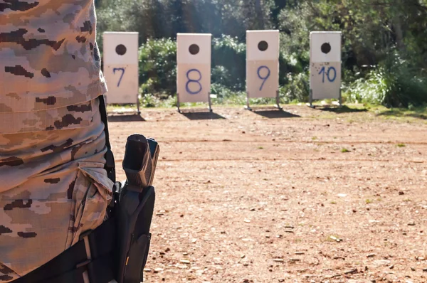 Pistool met holster — Stockfoto