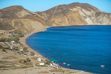 Bukalemun Burnu ve Sessiz Körfez Koktebel, Kırım yakınlarında.
