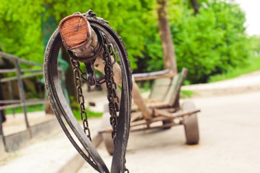 at arabası ile sepeti