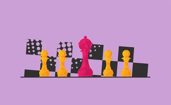 Illustration Vectorielle Sur Tournoi Échecs Match Match Utilisez Comme Publicité — Image vectorielle