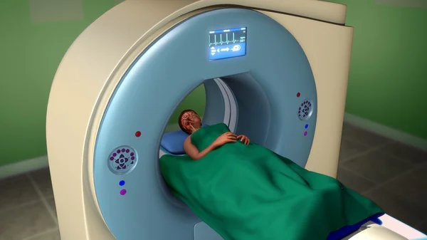 Hasta MRI tarama — Stok fotoğraf