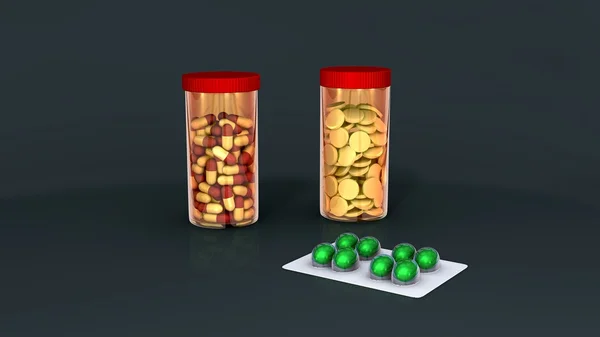 Acetaminophen, paracetamol pills — Stock Photo, Image
