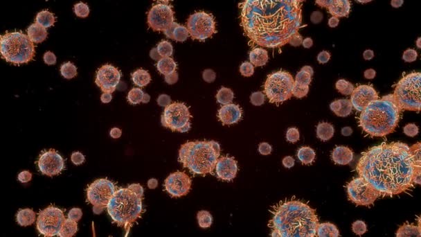 Virüs, bakteri, mikrop — Stok video