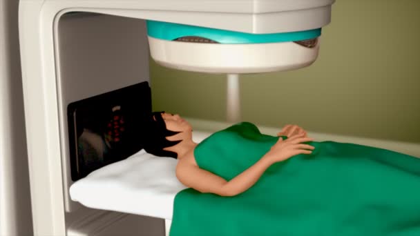 Radioterapia para el paciente — Vídeo de stock