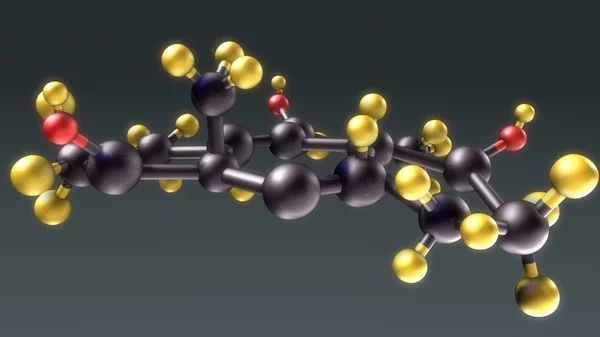 Estructura de hormonas humanas — Foto de Stock