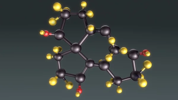 Structura hormonilor umani — Fotografie, imagine de stoc