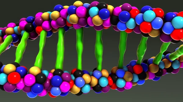 Estrutura molecular do ADN humano — Fotografia de Stock