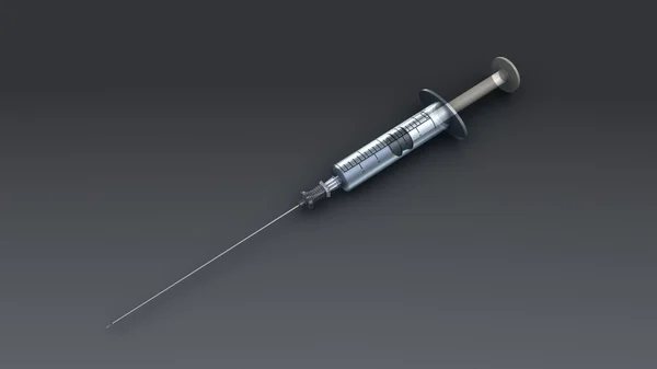 Orvosi injekciós fecskendő — Stock Fotó