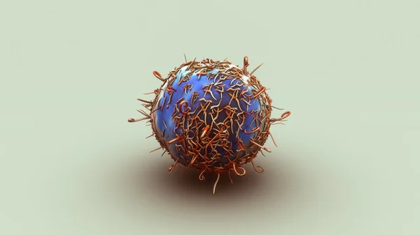 Бактерии энтеровируса — стоковое фото