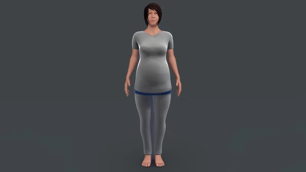 Mulher grávida vestida — Fotografia de Stock