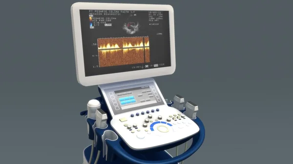 Heart Echo cardiogram machine.