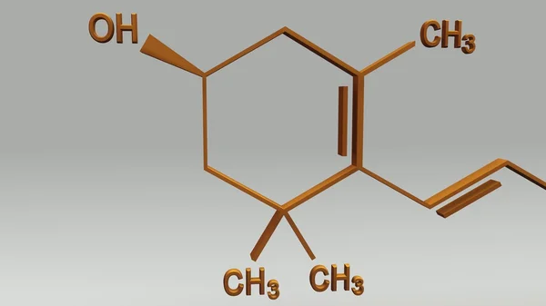 Xanthophyll структура пігмент — стокове фото