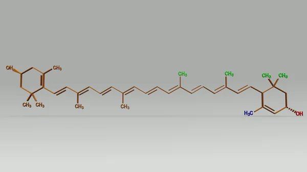 Xanthophyll структура пігмент — стокове фото