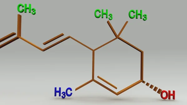 Xanthophyll Pigment yapısı — Stok fotoğraf