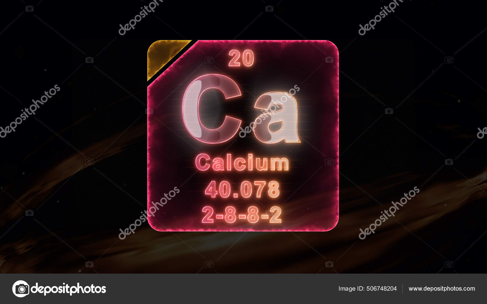 Elemento Cálcio Tabela Periódica Moderna Fotos Imagens De