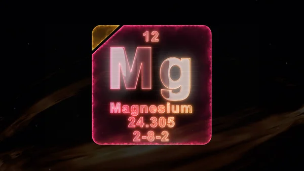 마그네슘 현대의 주기율표 — 스톡 사진