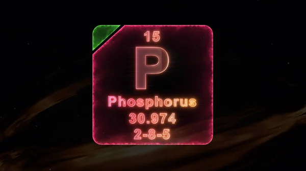 Phosphorus Element Modern Periodic Table — 스톡 사진