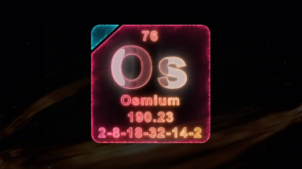 Osmium Współczesny Element Układu Okresowego — Zdjęcie stockowe