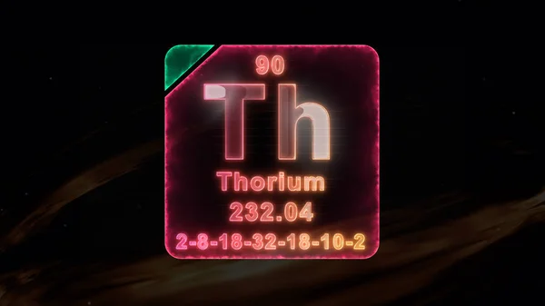 Thorium Współczesny Element Układu Okresowego — Zdjęcie stockowe