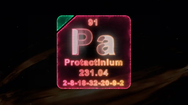近代周期表元素 Protactinium — 图库照片