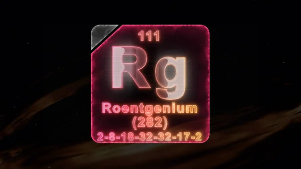 Roentgenium Nowoczesny Element Układu Okresowego — Zdjęcie stockowe