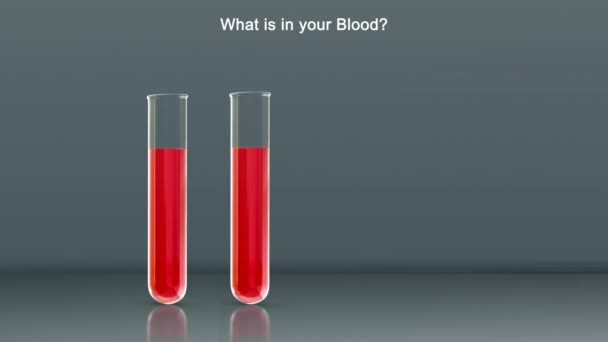Partie Liquide Appelée Plasma Est Faite Eau Sels Protéines Moitié — Video