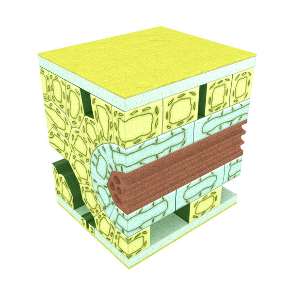 Поперечное сечение листа
