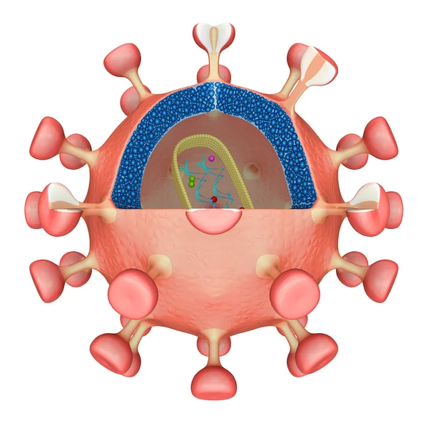 HIV-Virus cel — Stockfoto